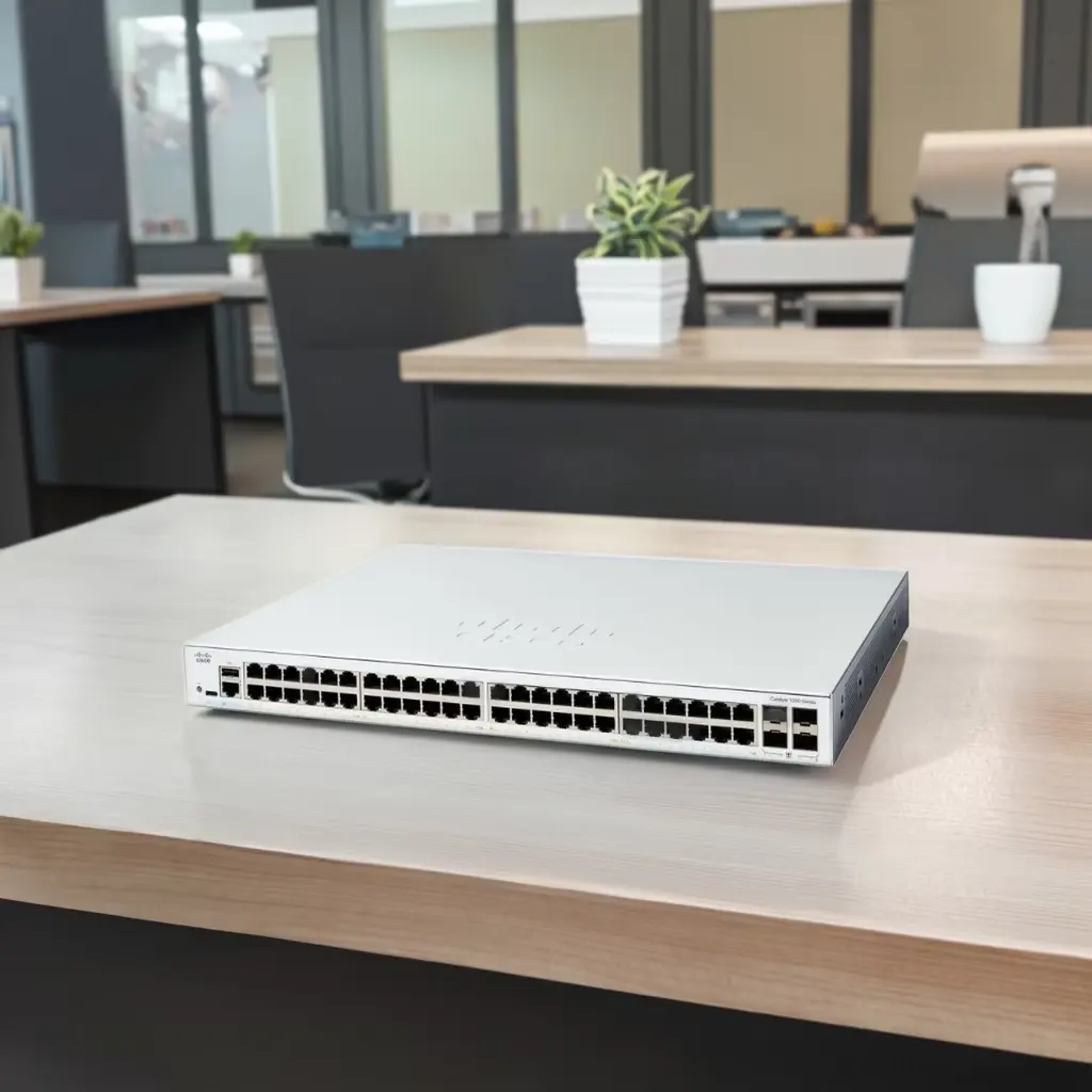 48T-4G Gigabit Ethernet Switch – 48 Ports with 4 SFP Uplinks