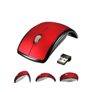 Foldable Wireless Mouse with 2.4GHz Optical USB, Ergonomic Design, and Matte Surface 2