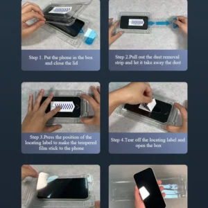 Easy Install Privacy Screen Protector with Dust Removal Strip 3
