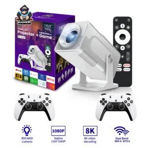 Portable HD Video Retro Game Console with Wireless Gamepad and 3D Home Theater Projection 1