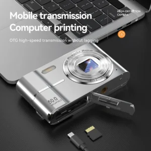 Portable 2.4-inch 16X Zoom CCD Camera, 4K HD Mini Digital Camera for Photography 2