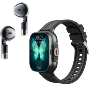 2-in-1 Smartwatch with TWS Earphones – Health Monitoring, Waterproof with NFC 1